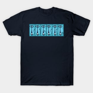 Aqua Tiki Cats! T-Shirt